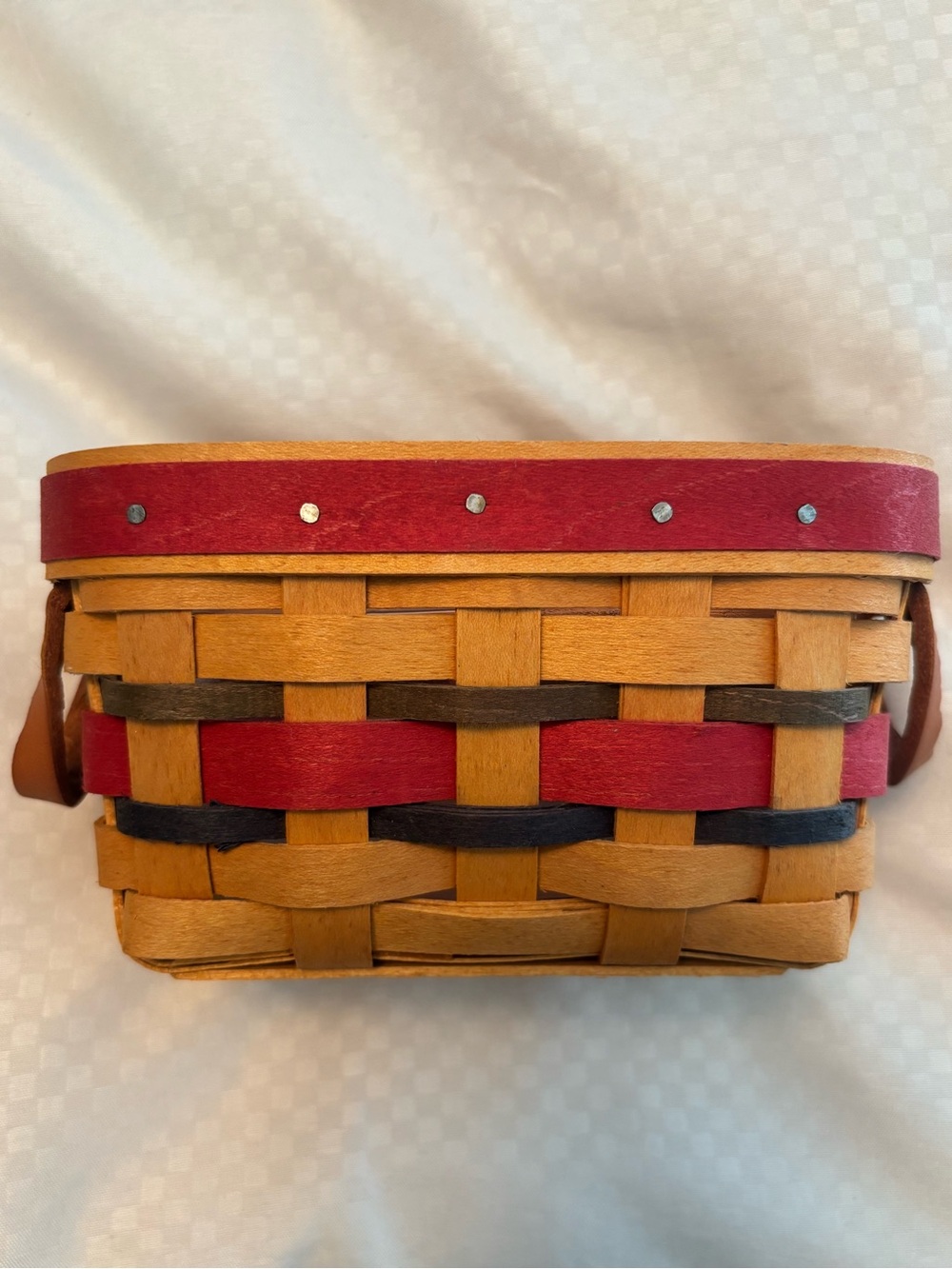 Longaberger 2000 Branch Sales Award Red and Blue Basket and protector